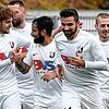 Zum großen Wurf bereit: Der FC Ezingen mit Nico Ködel, Vassilios Dimitriadis (verdeckt), Gianpierre Notarpietro, Alfredo Di Feo und ...