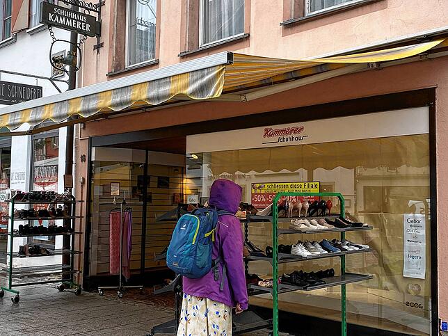 Nur noch für kurze Zeit hat das Schuhhaus Kammerer geöffnet.