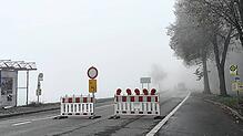 Am Dienstagvormittag war die K6180 zwischen der Abzweigung Ursaul (im Bild) und der Abzweigung Berenberg mehrere Stunden gesperrt. Grund ...