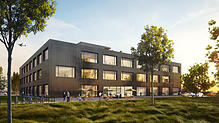 So soll das &bdquo;Software-Innovations-Zentrum&ldquo; in Friedrichshafen aussehen, wenn es fertig ist.