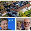 Haben kleine Krankenhäuser wie das in Stockach eine Zukunft? Gesundheitsminister Manfred Lucha (links) und Bürgermeister Rainer Stolz ...