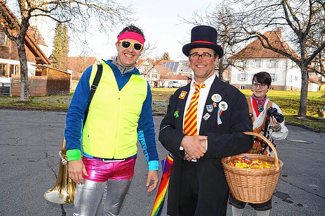 Bild 28: Bilder vom Frickinger Narrenbaumstellen