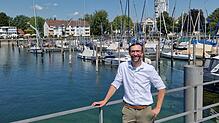 Felix Klarmann, hier am Hafen der Zeppelinstadt, ist neuer Projektleiter der Interboot in Friedrichshafen. Für die nächste Auflage der ...