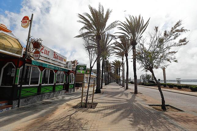 Während des Notstands waren die Straßen in Spanien leer &ndash; so wie hier auf Mallorca.