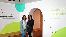 Die Vizevorsitzende Jeanette Brüderle (links) und die Vorsitzende des Vereins Sternenkinder VS, Stefanie Tröndle, geben einen ersten ...