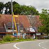 Die Sanierungsarbeiten im Zechenwihler Hotzenhaus sind innen wie außen in vollem Gange.