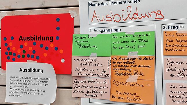 Auch die Ausbildung zur Erzieherin oder zum Erzieher ist eines der heiß diskutierten Themen am Zukunftstag. Von schlechter Bezahlung ...