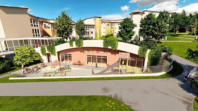 Noch herrscht im oberirdisch sichtbaren Außenbereich des neuen Kinderhauses eine große Baustelle. Deshalb zeigen wir mit dieser ...