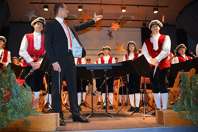 Christoph Maaß, Leiter der Knabenmusik, war stolz auf die Leistungen der jungen Musiker.