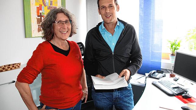 Susanne Eggetsberger leitet die Geschäftsstelle des Betreuungsvereins, Steffen Rooschüz ist der Vorsitzende und Geschäftsführender ...