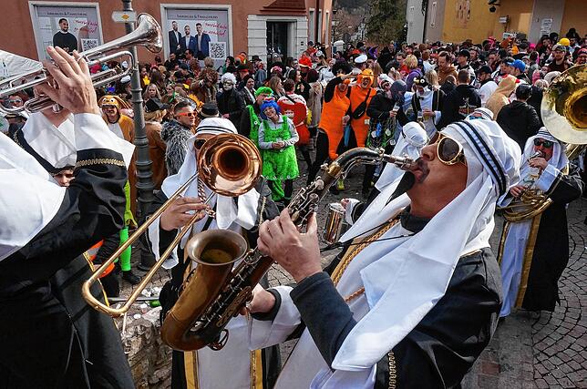 Auch die Chio-Maico-Band (hier 2023 in Tiengen) wird bei der Wehrer Fasnacht nicht fehlen.
