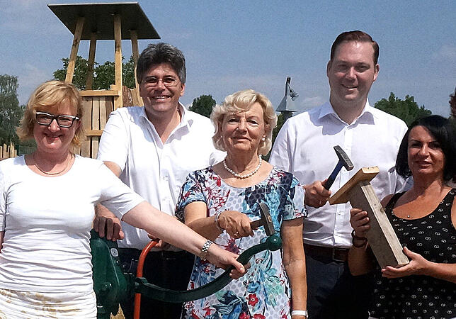 Prominente Fans: Sabine Hartmann-Müller (CDU-Landtagsabgeordnete), Landrat Martin Kistler, Ulrike Holzwarth (Ehrenamtliche und ...