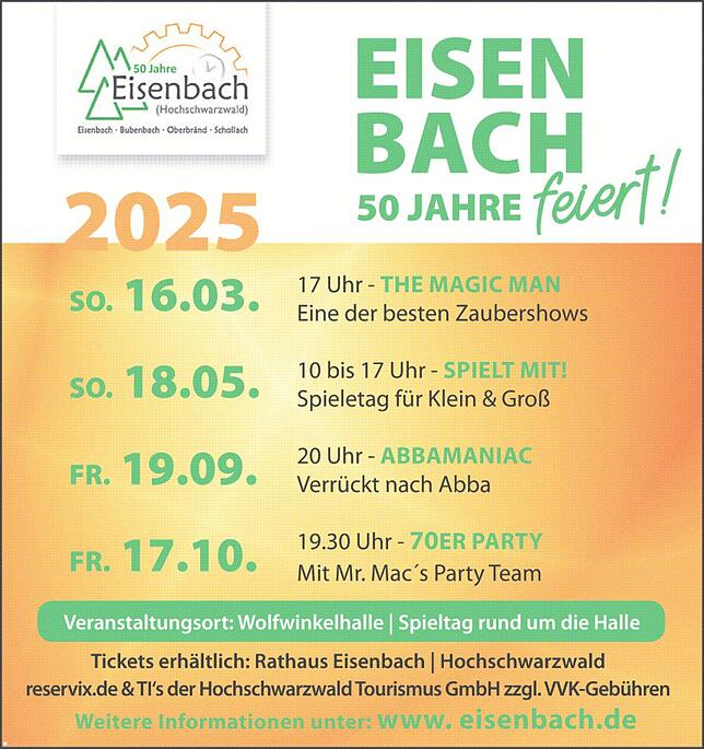 Bild 2: 50 Jahre Gesamtgemeinde Eisenbach: Diese Gemeinde hat Zukunft – und feiert groß