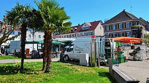Kein Lieferwagentreffen in St. Tropez, sondern der am Mittwoch vor dem Maifeiertag ausgedünnte Wochenmarkt. Seit Beginn der ...