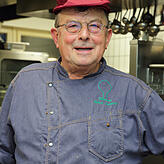 Hubert Neidhart, Küchenchef im Restaurant "Grüner Baum" in Moos.
