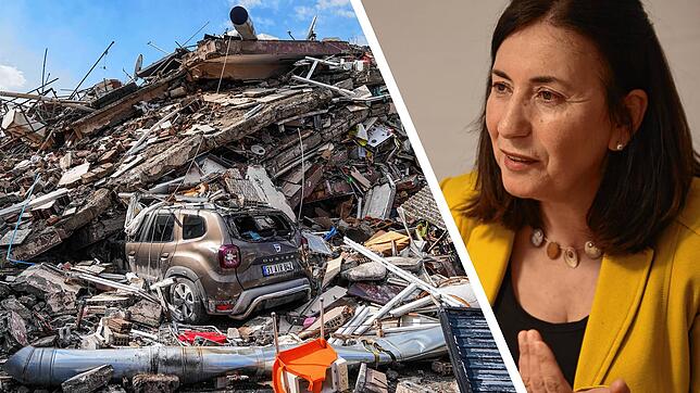 In Hatay (Bild links) starben Zahide Sarikas (Bild rechts) Cousine und deren Familie &ndash; insgesamt sieben Menschen. 17 Verwandte von ...