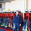 Der 63-jährige Helmut Richter, Feuerwehrkommandant und Leiter des städtischen Fachbereichs für Feuerwehr und Bevölkerungsschutz, vor den ...