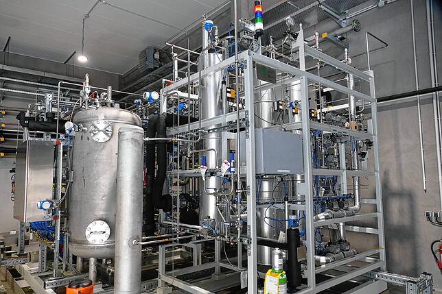 Am Kraftwerk Wyhlen betreibt Energiedienst diese Power-to-gas-Anlage.