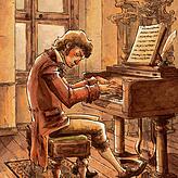 Ludwig van Beethoven &ndash; hier als Comicfigur.