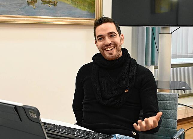 Bürgermeister Christoph Stolz freut sich, dass die Umfrage läuft.