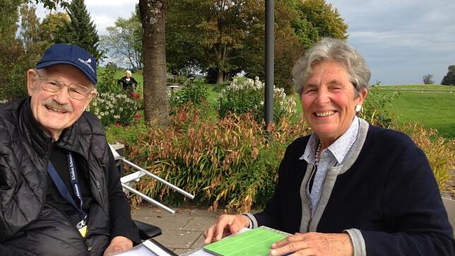 Julie Heyning und Rüdiger Schell haben sich am Bodensee getroffen und über ihr Tagebuch-Projekt gesprochen.