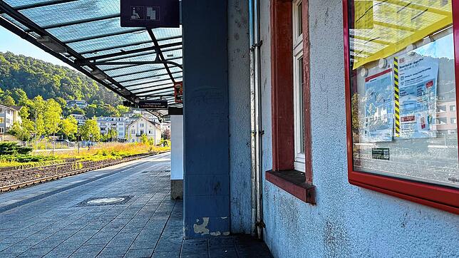 Der verwaiste Bahnhof in Tiengen.