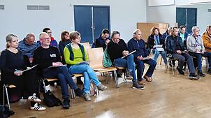 Gut 30 Vertreter örtlicher Vereine besprechen in der Alemannenhalle in Mönchweiler allerlei anstehende und wichtige Themen. Die ...