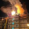 Weit sichtbar: Am Donnerstagabend schlugen Flammen aus einem Wohnhaus in Kreuzlingen, in dem sich allerdings niemand befand.