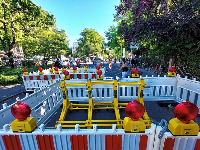 Der Flohmarkt wurde 2025 regelrecht zur Festung.