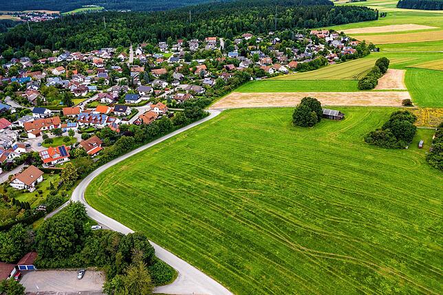 Das ist Neubaugebiet Schlegelberg in Weilersbach.