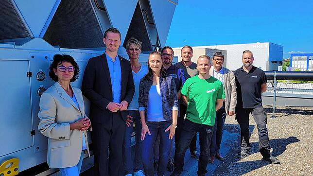 Bürgermeisterin Monika Laule (von links), OB Simon Gröger, Tanja Adamski vom Milchwerk, Projektleiterin Olesja Hepting, Michael Honz von ...