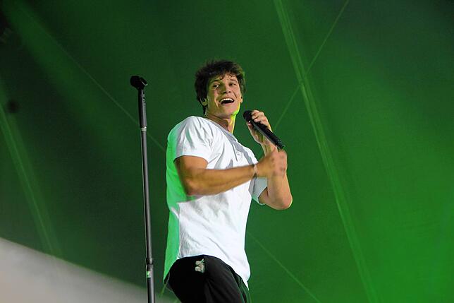 Wincent Weiss bei seinem Auftritt in Tettnang im Jahr 2022.