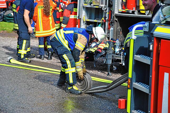 Bild 19: Gelungene und herausfordernde Probe der Feuerwehr Herrischried