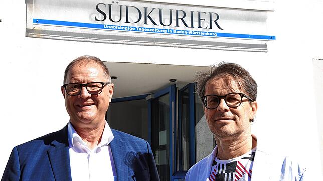 Nach den Sommerferien steht OB Jürgen Roth (links) Rede und Antwort im großen SÜDKURIER-Interview. In Teil eins des Gesprächs mit ...