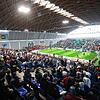 Die gut gefüllten Tribünen der Messehalle beim MTU-Cup 2022 in Friedrichshafen. Dort sind am 2. und 3. Dezember wieder einige der ...