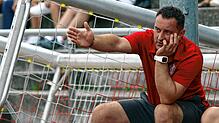 Der Salemer Trainer Adnan Sijaric sah beim 1:3 gegen den SC Konstanz-Wollmatingen in der 52. Minute die Rote Karte.