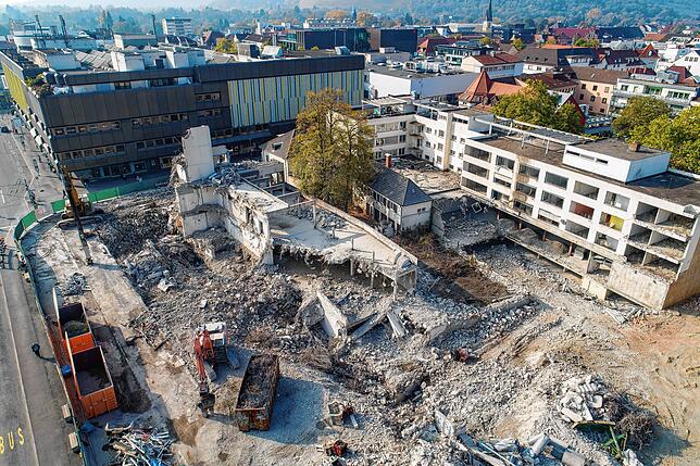 Bild 16: &bdquo;Cano zum Ersten&ldquo;: Wie sich der Bau des Singener Einkaufszentrums seit Oktober 2018 bis heute verändert