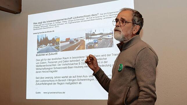 Peter Sachse aus dem Wohngebiet Haslach in Villingen ist der erste Sprecher der Bürgerinitiative &bdquo;Nordzubringer Nein Danke&ldquo;. ...