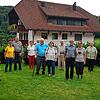 Der neue Vorsitzende Karl-Heinz May (links) mit den für 25-jährige Mitgliedschaft Geehrten Margaretha May, Anna und Günther Frank, Erika ...