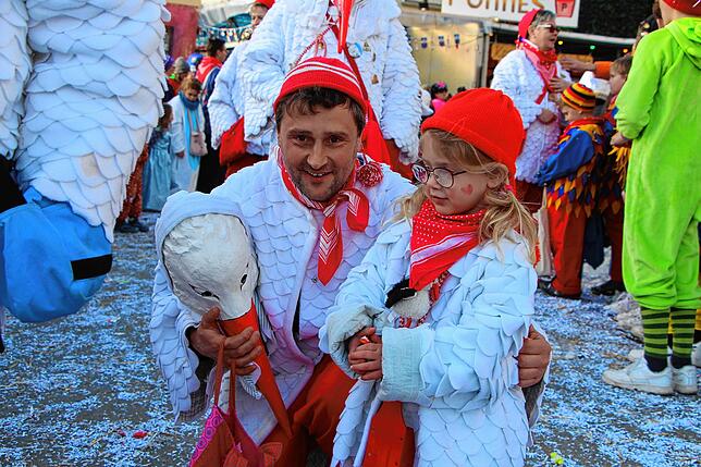 Bild 15: 56 Zünfte am Start beim Kleggau-Narrentreffen - hier die Bilder