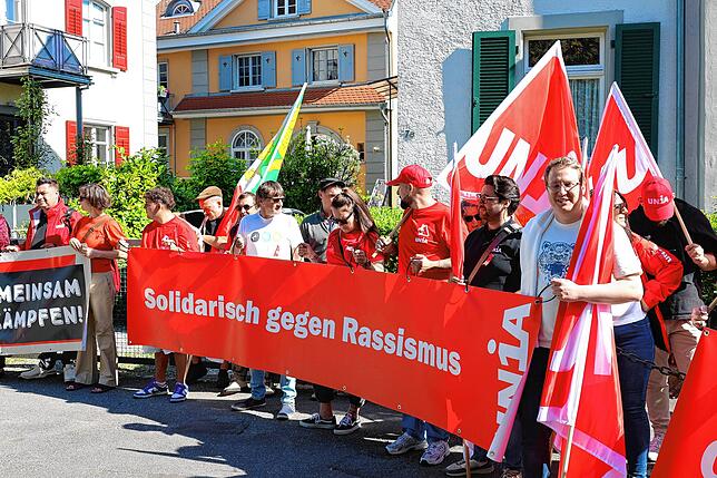 Bild 16: Gemeinsamer Protest am 1. Mai: So gingen Konstanzer und Kreuzlinger auf die Straße