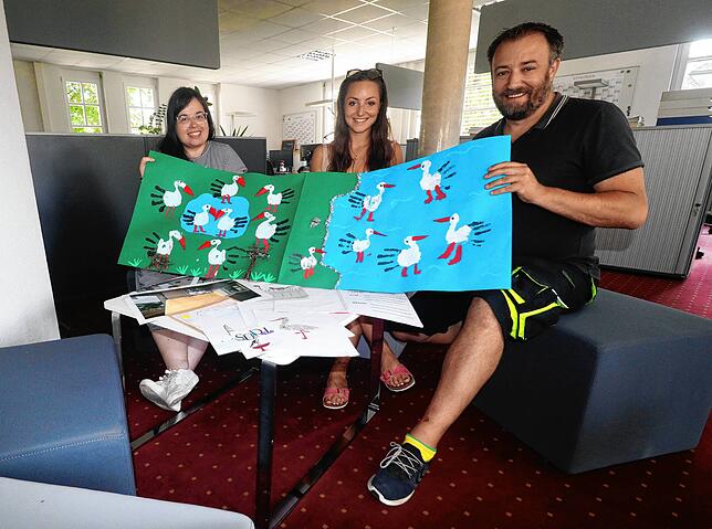 Die Jury hat entschieden (von links): Jenna Santini, Mona Lippisch und Reiner Jäckle.