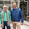 Unternehmer Werner Hofmann (links) und Hanspeter Brunner, Geschäftsführer der Mineralquelle, wollen gemeinsam dafür sorgen, dass das ...