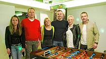 Die Vorstandschaft des Jugendfördervereins (von links): Sandra Igers, Thorsten Niehues, Nadine König, Matthias Schwald, Nicole Jäckle ...