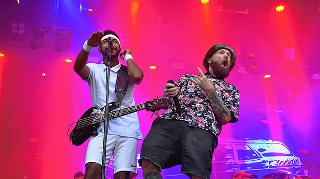 Im Jahr 2018 heizten die Rocker von Limp Bizkit dem Publikum ein.