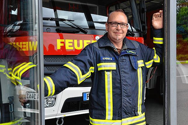 Pressesprecher Martin Scheerer sieht die Freiwillige Feuerwehr einstweilen gut vorbereitet auf Starkregenereignisse. Erst in der ...