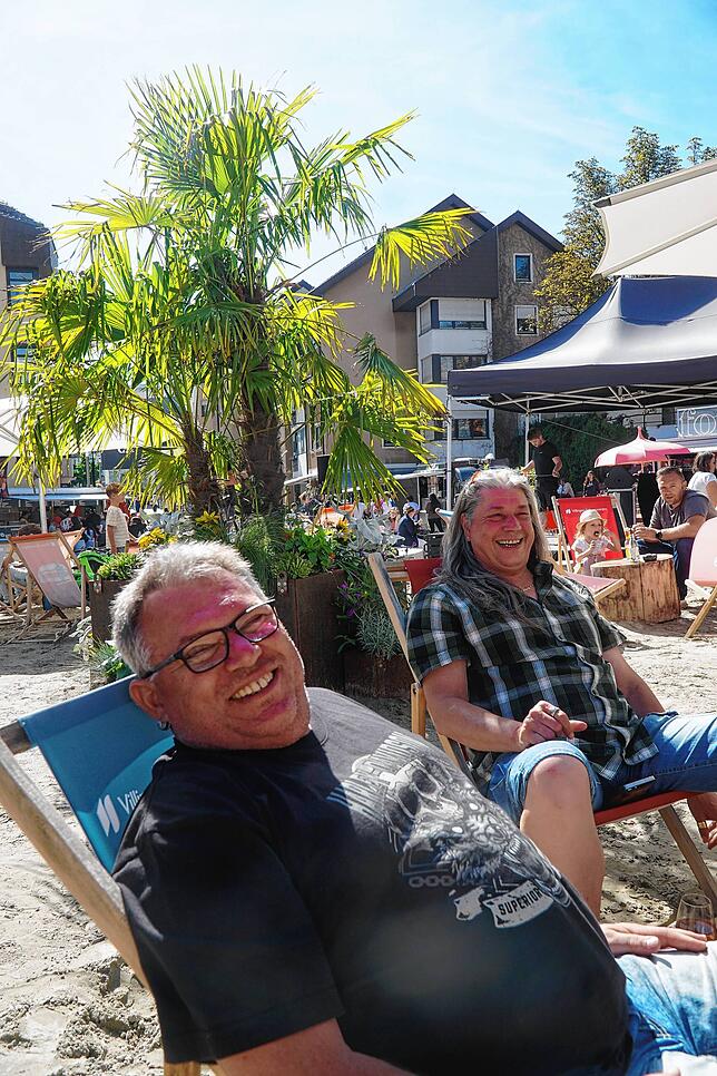 „Ich würde den Stadtstrand gerne nach Villingen verschieben, aber auch hier ist alles toll gemacht“ meint Martin Müller.