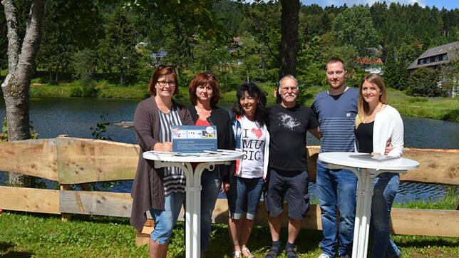Die Arbeitsgruppe Stehlesee (von links): Britta Kaiser, Andrea Tröndle, Hanni Dannenberger, Rolf Dannenberger, Tobias Huber und Sabrina ...