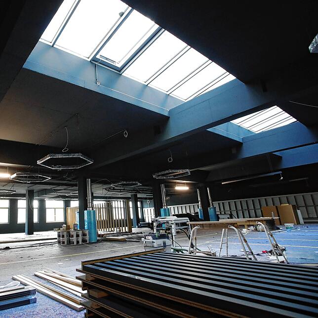 Das Fitness-Studio im Gebäude Constantia Blue wird voraussichtlich Mitte/Ende Januar 2024 eröffnen.