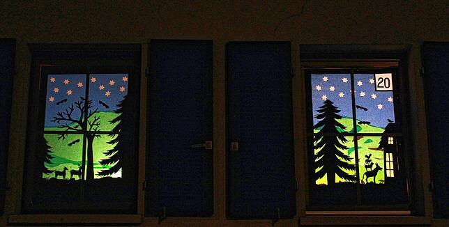 Das Fenster Nummer 20 in der Degernauerstraße 47 in Erzingen.